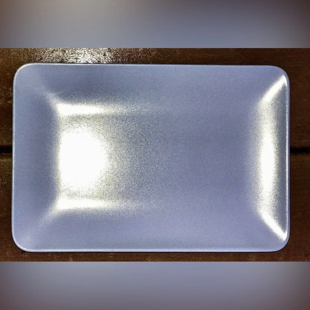 Discontinued Dinera Gray Fargrik IKEA of SWEDEN Rectangular Dinner Plate